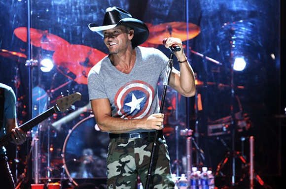 Tim McGraw, Billy Currington & Chase Bryant at Red Rocks Amphitheater