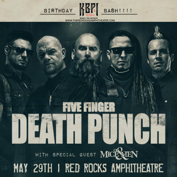 Five Finger Death Punch & Of Mice and Men at Red Rocks Amphitheater