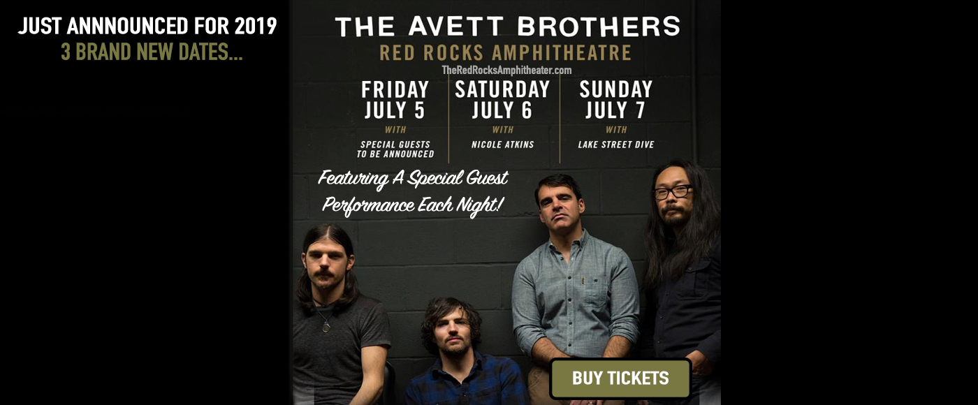 The Avett Brothers at Red Rocks Amphitheater