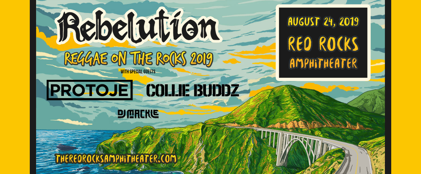 Reggae On The Rocks Rebelution Tickets 24th August Red Rocks