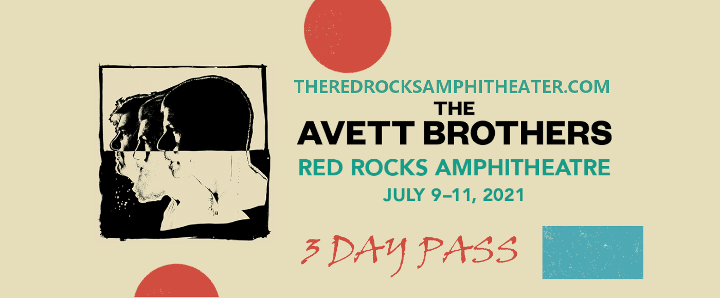 The Avett Brothers - 3 Day Pass at Red Rocks Amphitheater