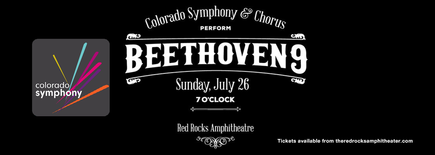 Colorado Symphony Orchestra & Chorus: Brett Mitchell - Beethoven 9 [CANCELLED] at Red Rocks Amphitheater