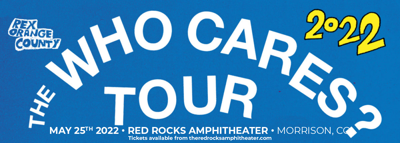 Rex Orange County: The Who Cares? Tour at Red Rocks Amphitheater