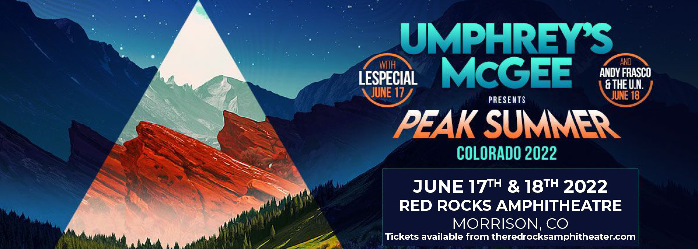 Umphrey's McGee: Peak Summer with Lespecial at Red Rocks Amphitheater