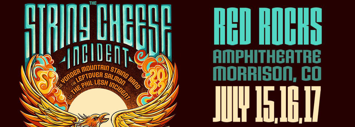 String Cheese Incident with Yonder Mountain String Band, Leftover Salmon and Phil Lesh - 3 Day Pass at Red Rocks Amphitheater