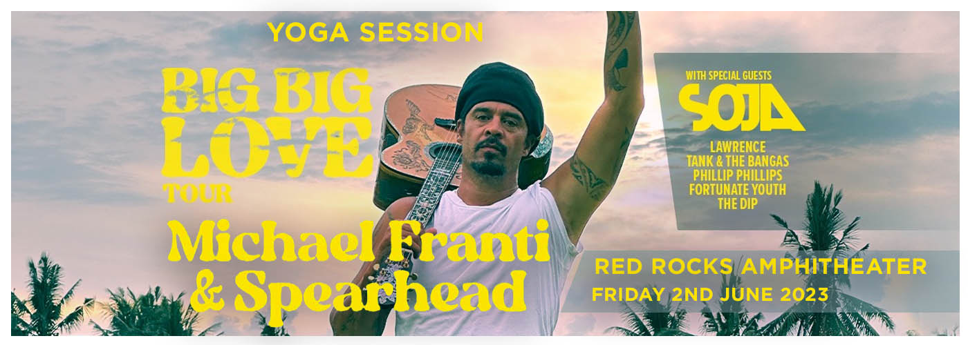 Michael Franti & Spearhead Yoga Session at Red Rocks Amphitheater