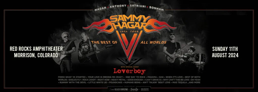 Sammy Hagar & Loverboy at Red Rocks Amphitheatre