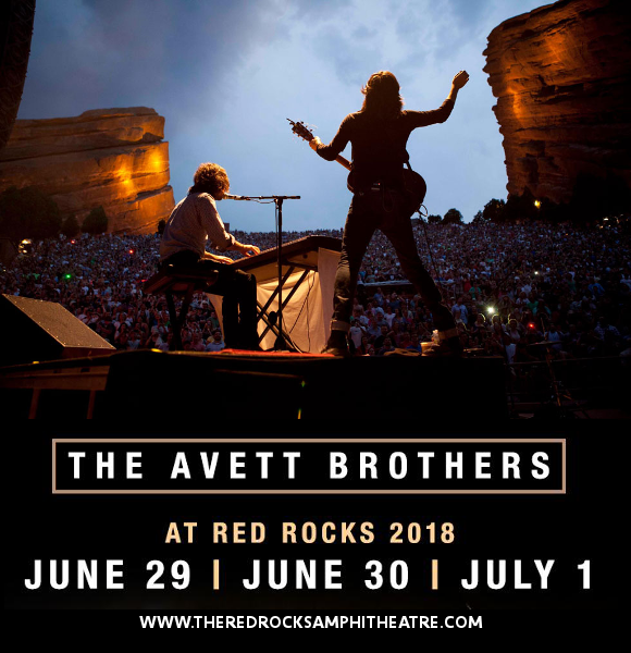 The Avett Brothers Tickets 30th June Red Rocks Amphitheatre