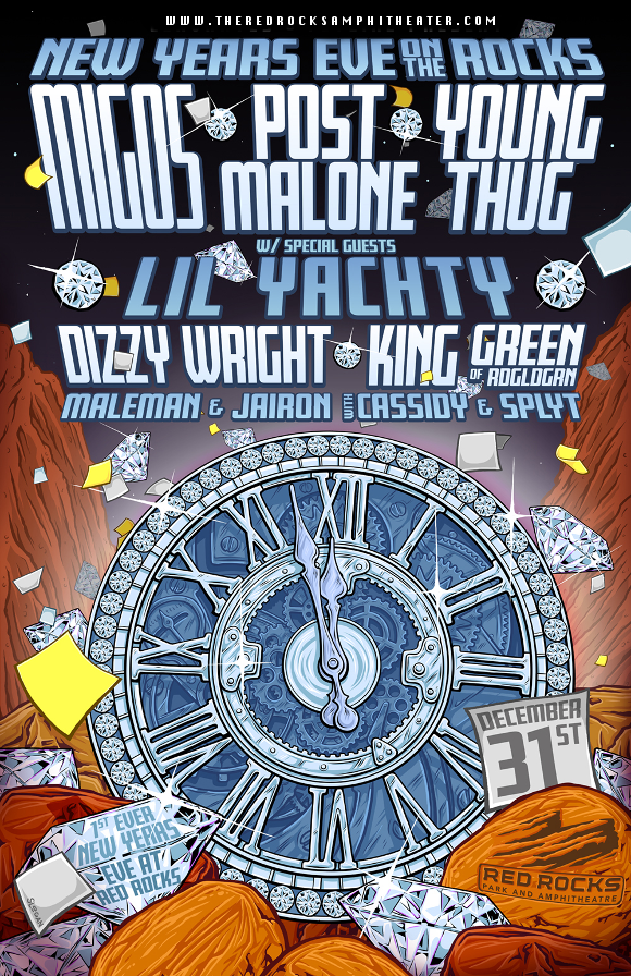 New Year's Eve On The Rocks: Migos, Post Malone, Young Thug & Lil Yachty at Red Rocks Amphitheater