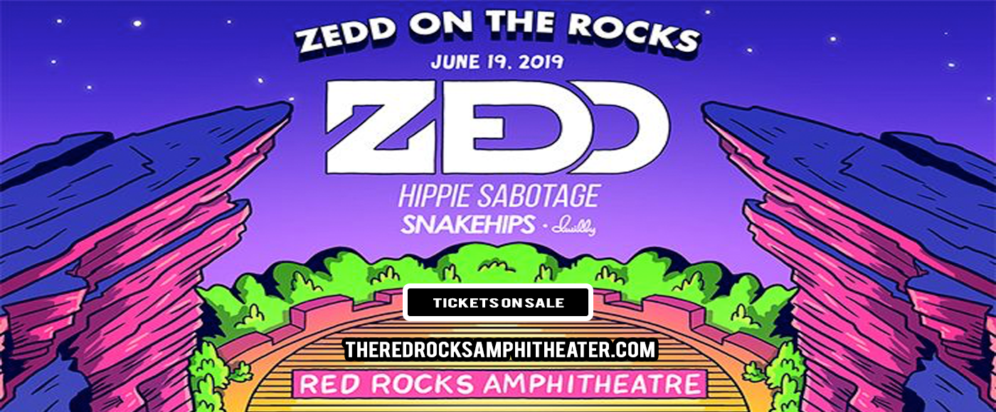 Zedd On The Rocks: Zedd, Hippie Sabotage, Snakehips & Dwilly at Red Rocks Amphitheater