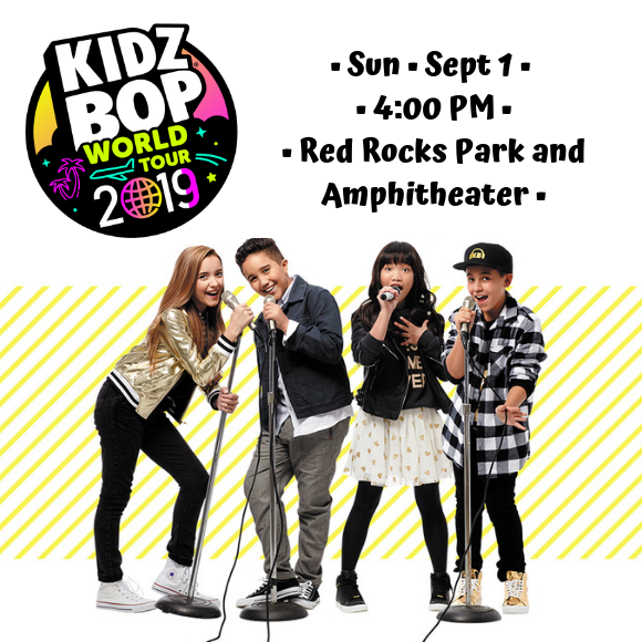 Kidz Bop Live Red Rocks Park and Amphitheatre at Red Rocks Amphitheater