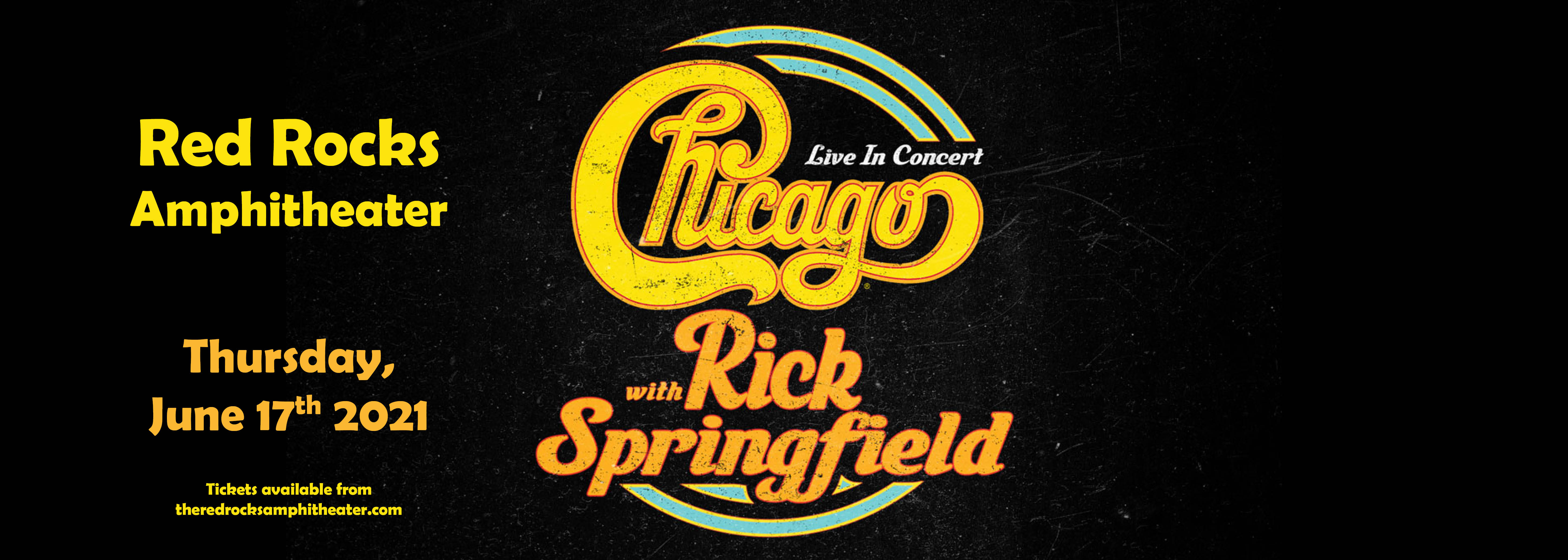 Chicago - The Band & Rick Springfield [CANCELLED] at Red Rocks Amphitheater