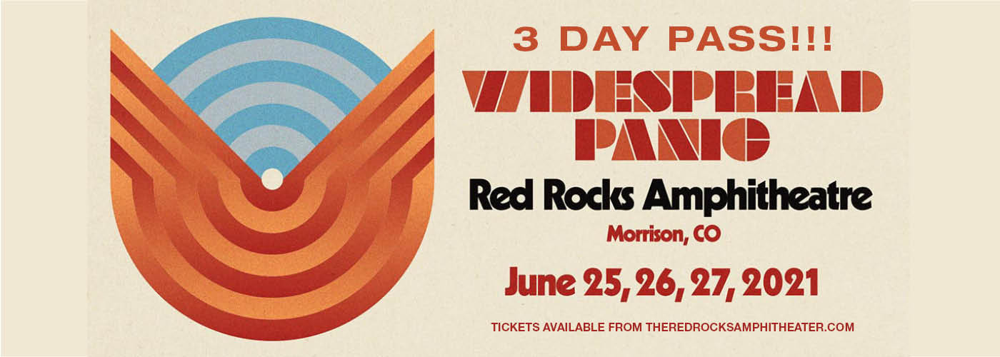 Widespread Panic - 3 Day Pass at Red Rocks Amphitheater