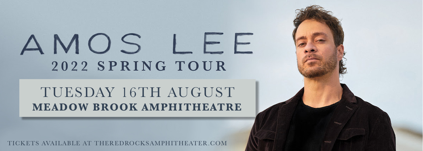 Amos Lee Tickets | 16th August | Red Rocks Amphitheatre
