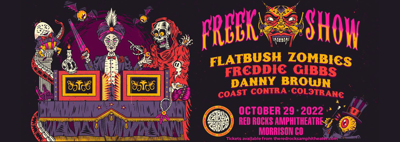 Flatbush Zombies: Freak Show with Freddie Gibbs, Danny Brown, Coast Contra, & Col3trane at Red Rocks Amphitheater