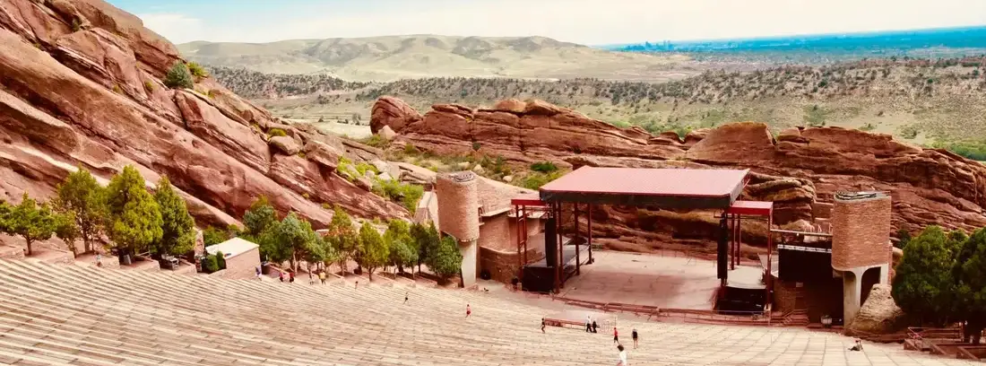 red rocks amphitheater scenery